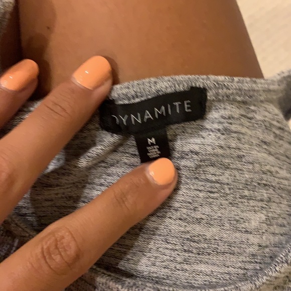 Grey halter neck tank top from Dynamite size M - Picture 3 of 3